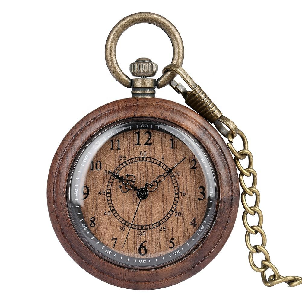 Wood Pocket Watch